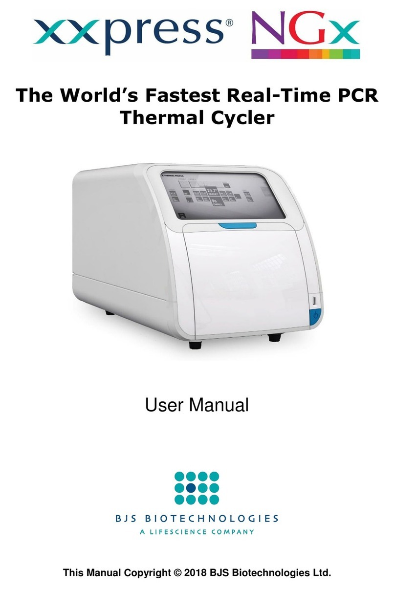 BJS Biotechnologies XXPRESS NGx user manual BJS Biotechnologies XXPRESS NGx user manual