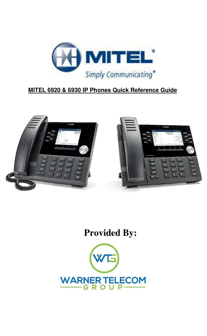 Mitel MiVOICE 6920 User manual
