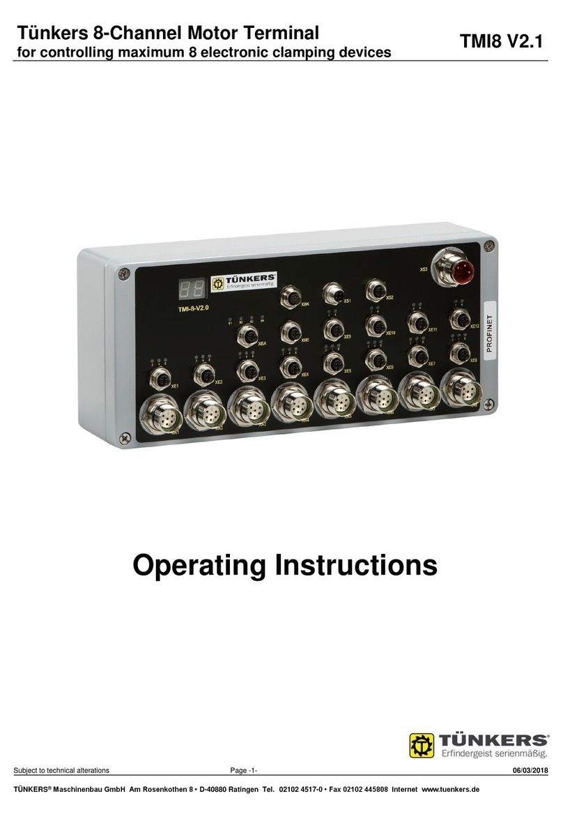 TÜNKERS TMI8 V2.1 User manual