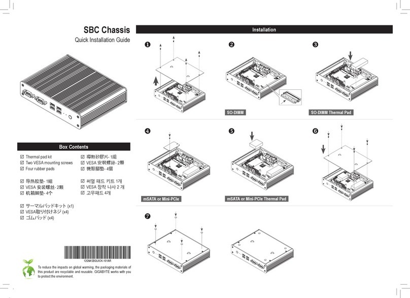 Gigabyte GA-SBCAP3350 Quick installation guide