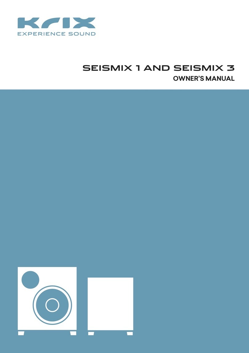 Krix Seismix 1 User manual
