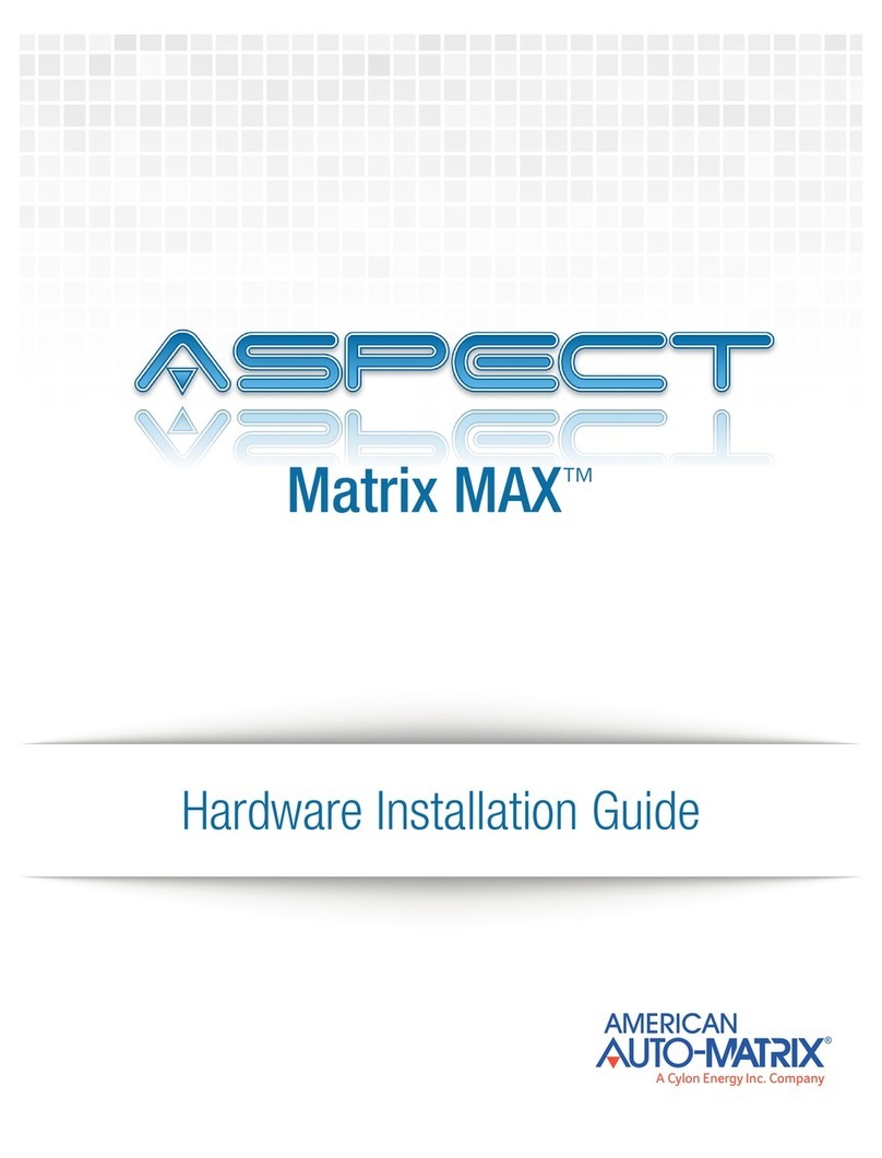 Cylon American Auto-Matrix Aspect Matrix MAX Hardware installation guide
