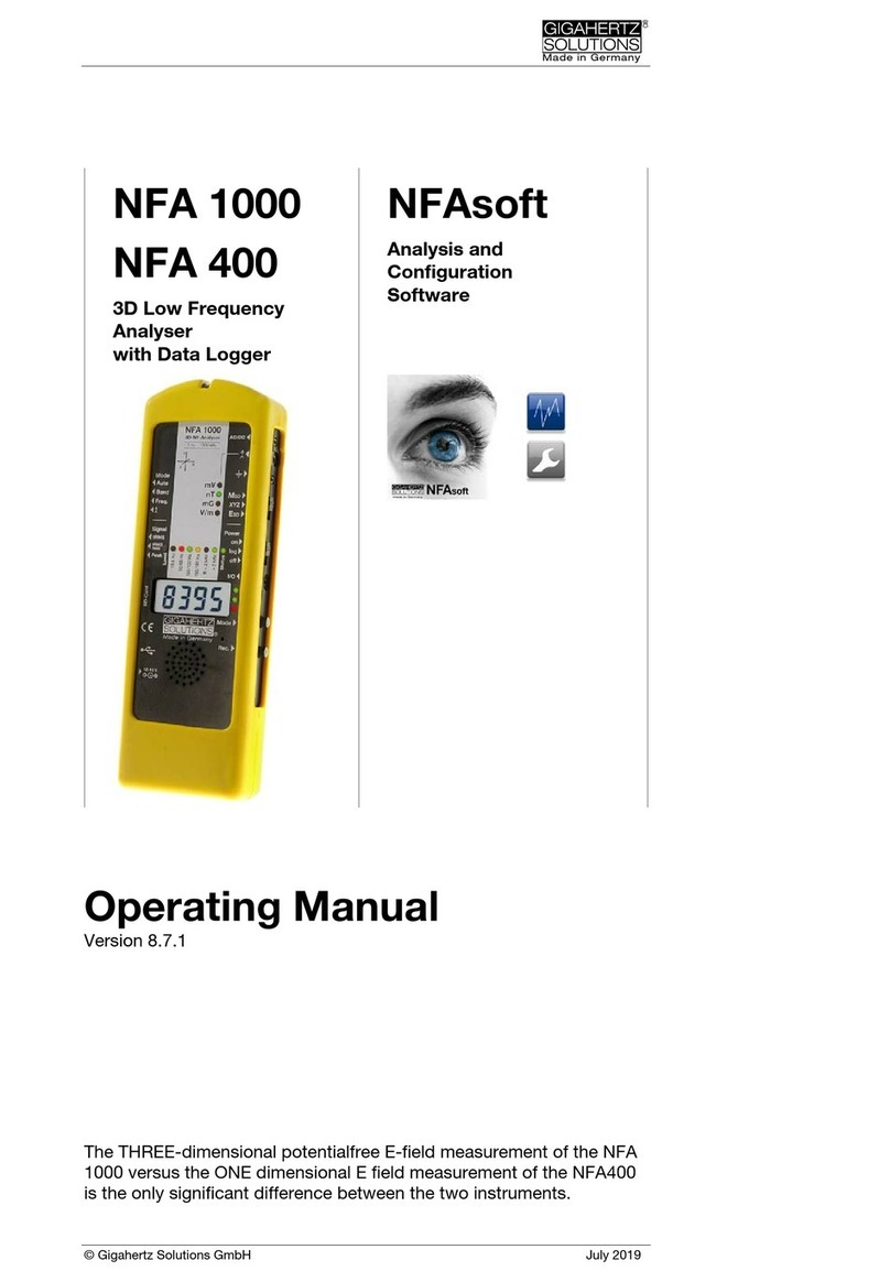 Gigahertz NFA 1000 operating manual