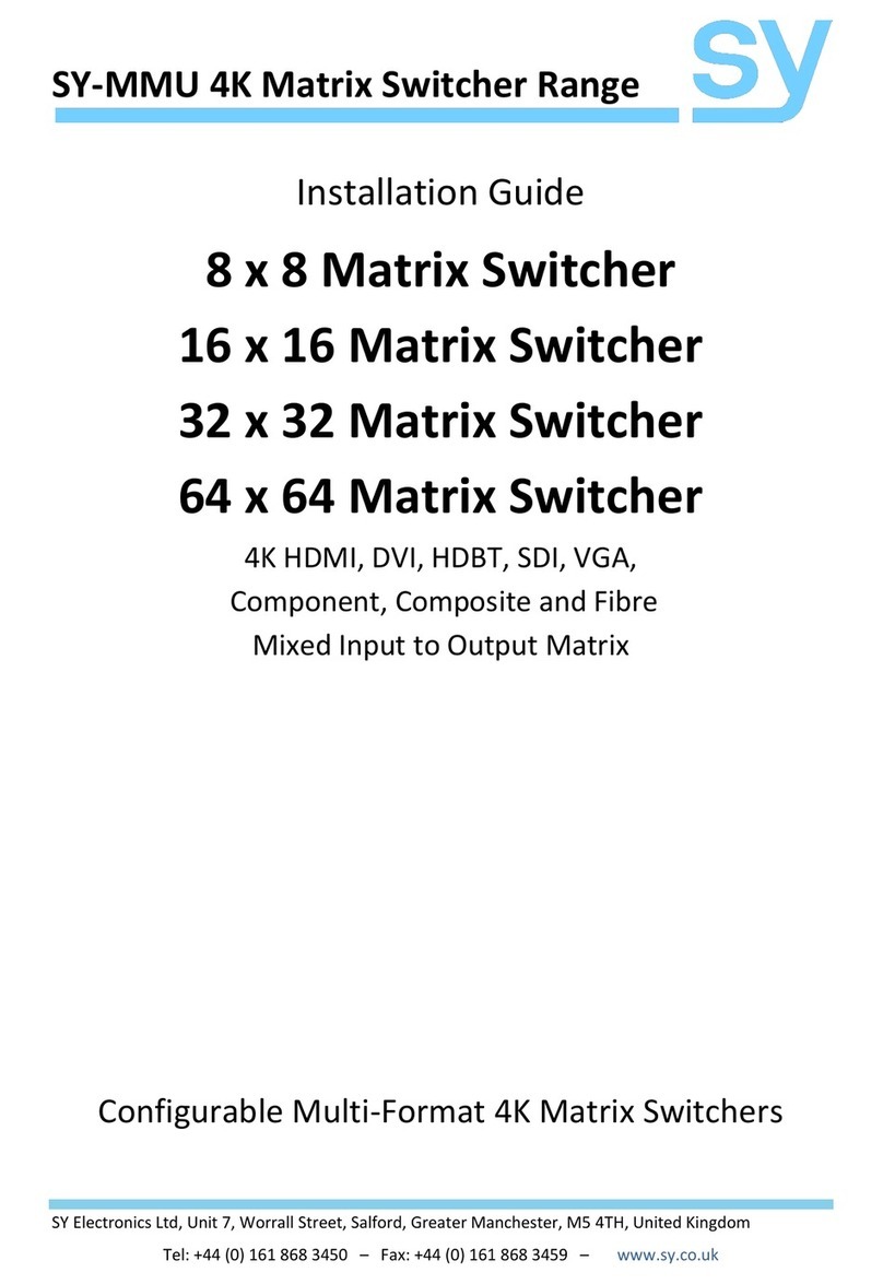 SY SY-MMU Series User manual