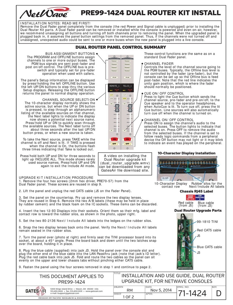 NetWave PRE99-1424 Install Sheet