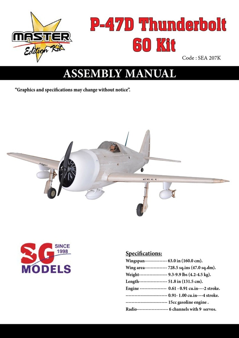 Seagull Models P-47D Thunderbolt 60 Assembly manual