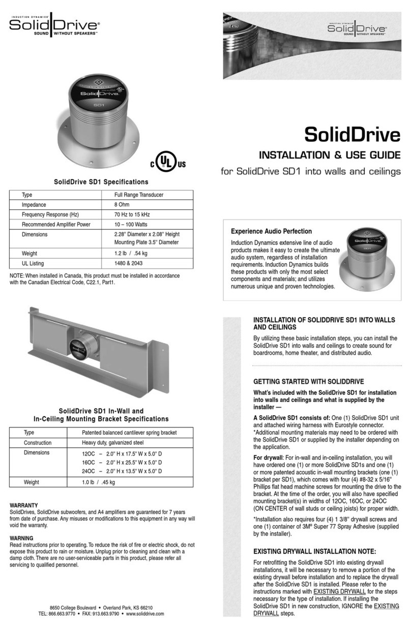 SOLIDDRIVE SD1 Installation & use guide