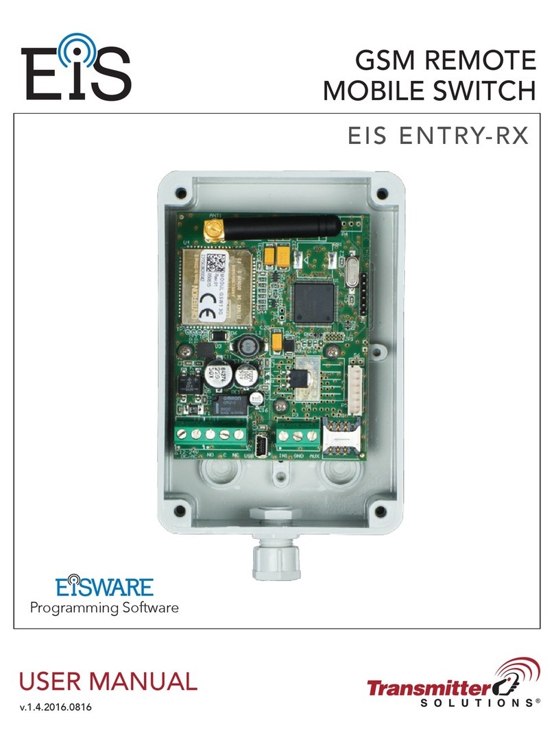 Transmitter Solutions EIS ENTRY-RX user manual