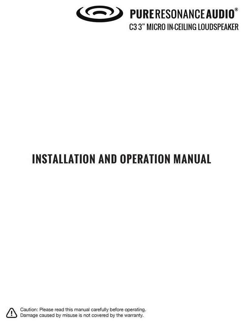 Pure Resonance Audio C3 User manual