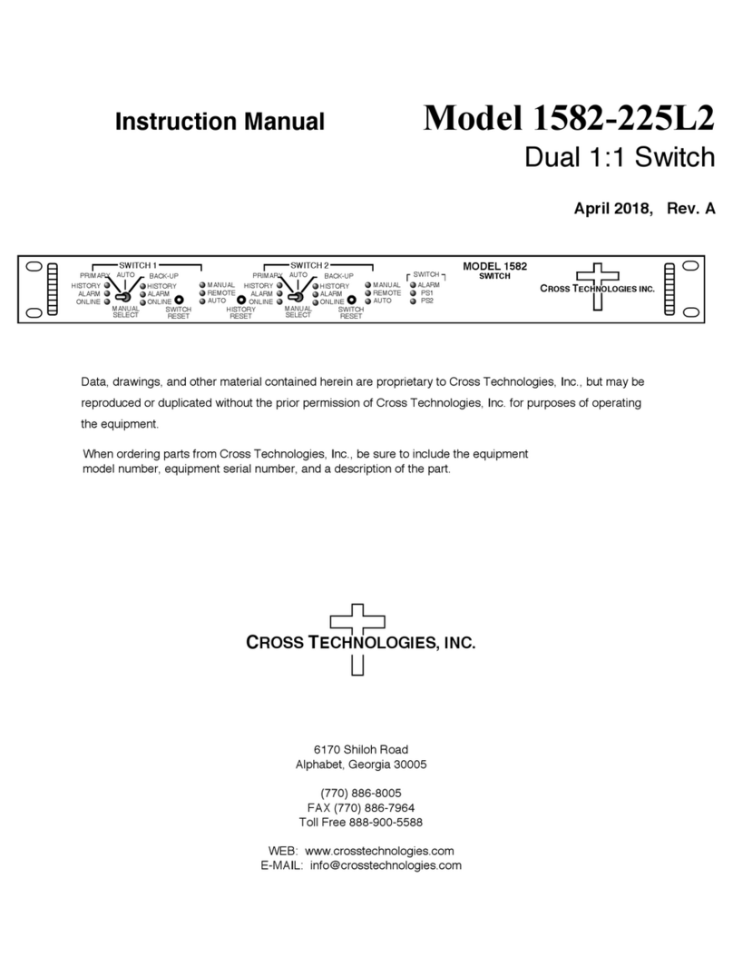 Cross Technologies 1582-225L2 User manual