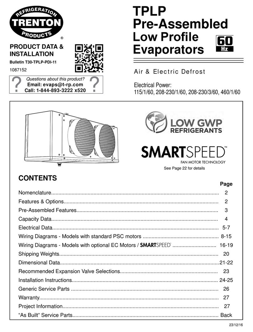 Trenton TPLP Series Product data and installation instructions Trenton TPLP Series Product data and installation instructions
