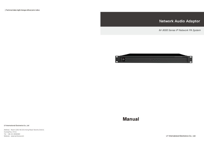 LY International Electronics M-9000 Series Technical data