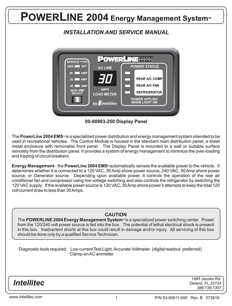 Intellitec POWER LINE 2004 EMS Installation and service manual Intellitec POWER LINE 2004 EMS Installation and service manual