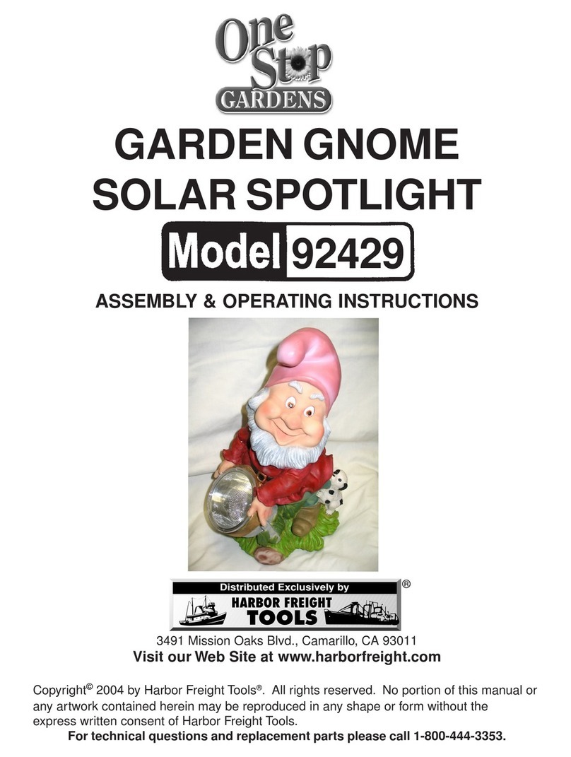 One Stop Gardens 92429 Assembly & operating instructions