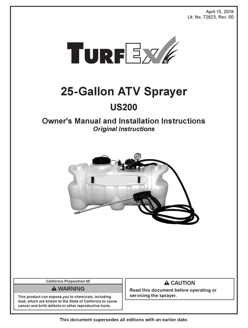 TurfEx US200 Owner's manual and installation instructions
