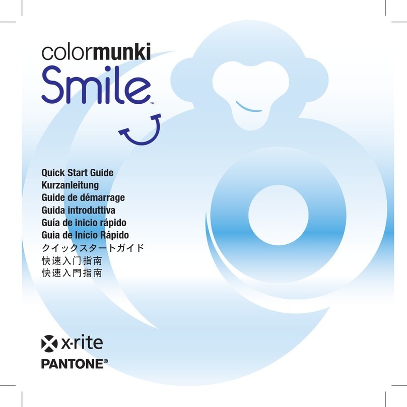 X-Rite ColorMunki Smile quick start guide