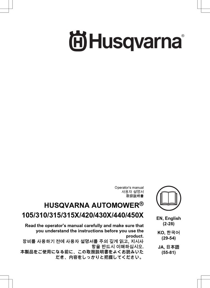 Husqvarna AUTOMOWER 105 User manual