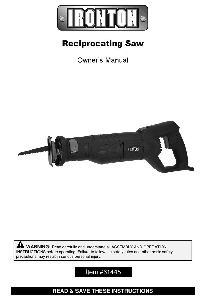 Ironton 61445 owner's manual