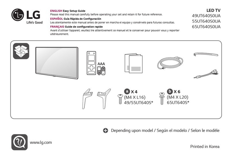 LG 49UT640S0UA Quick start guide