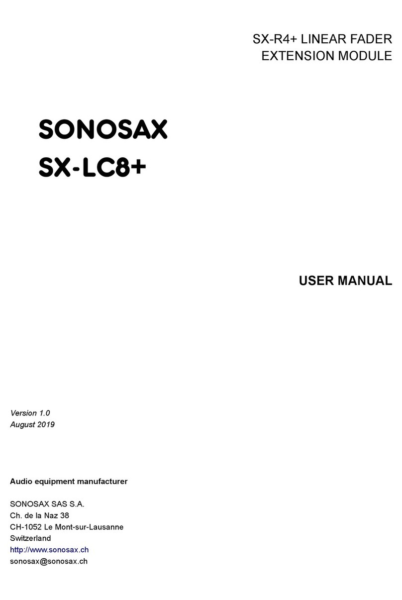 Sonosax SX-LC8+ user manual