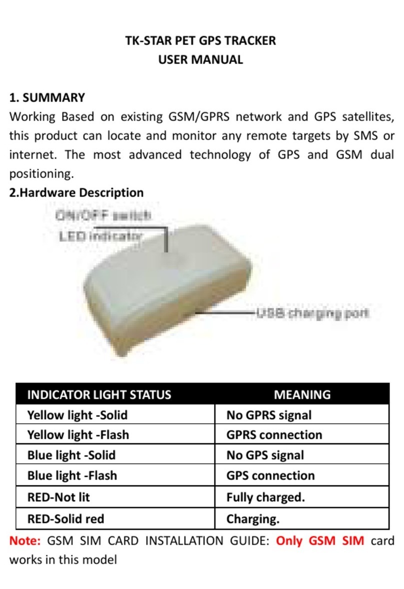 TK-STAR PET TRACKER user manual