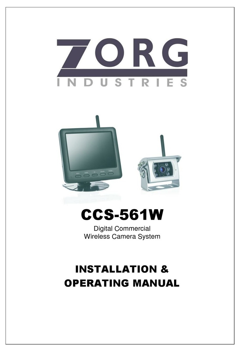 Zorg CCS-561W Installation & operating manual