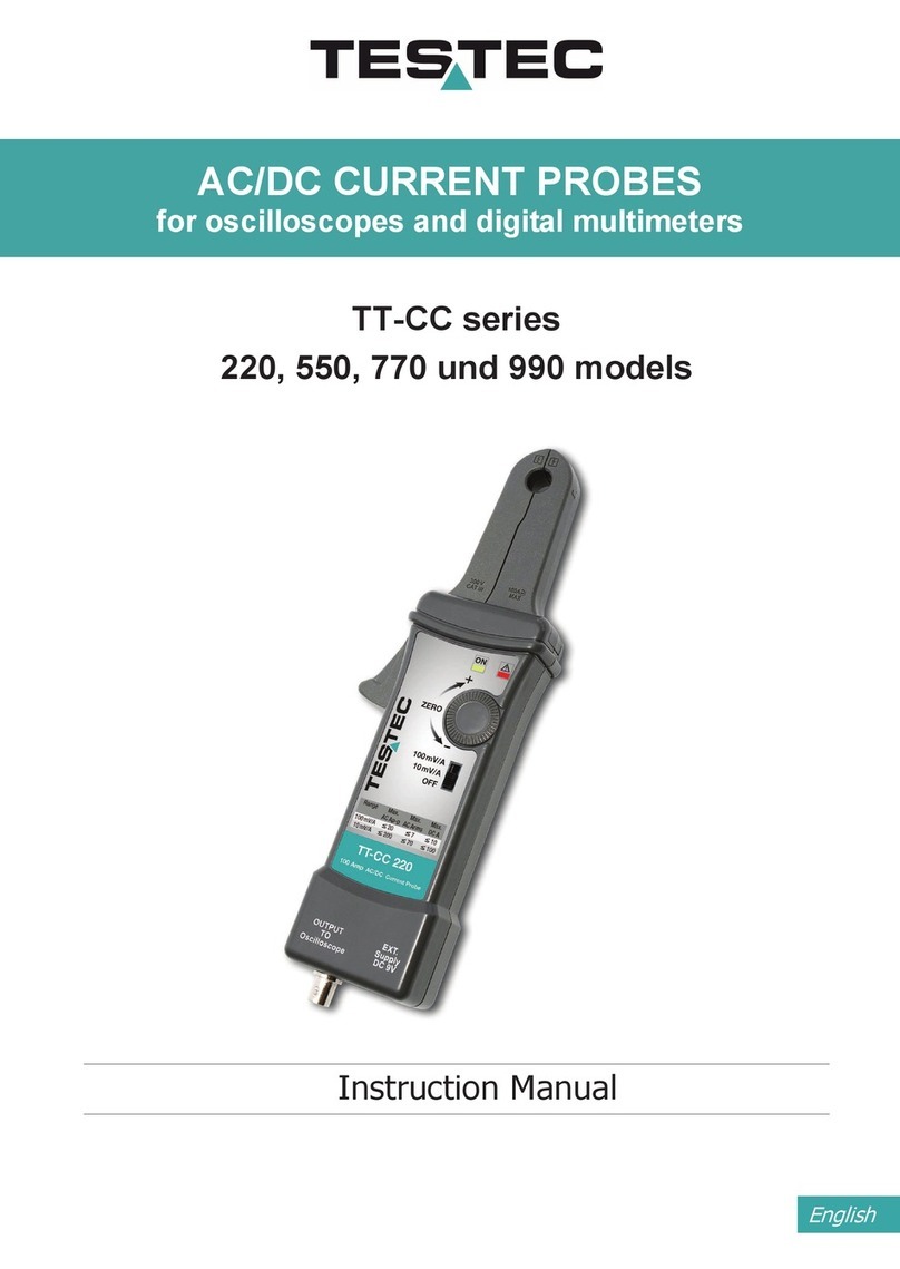 Testec TT-CC series instruction manual
