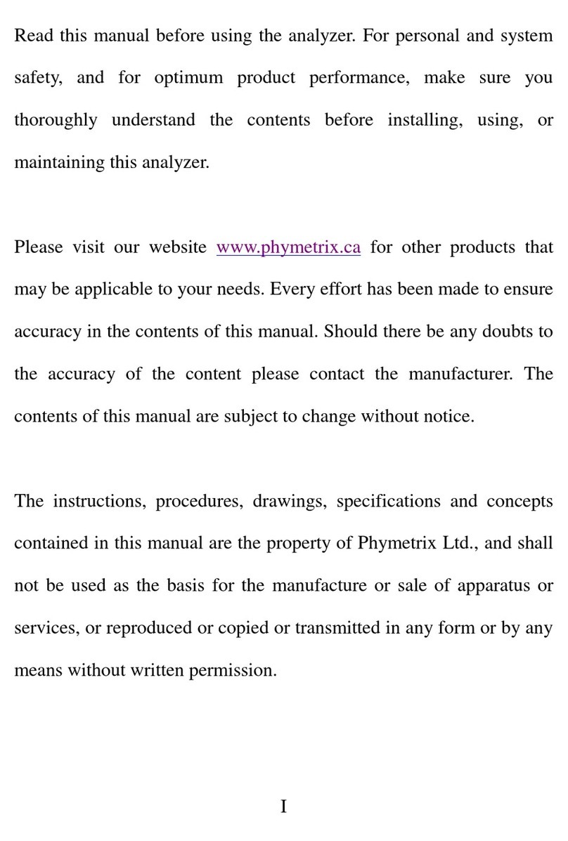 Phymetrix POA200 manual