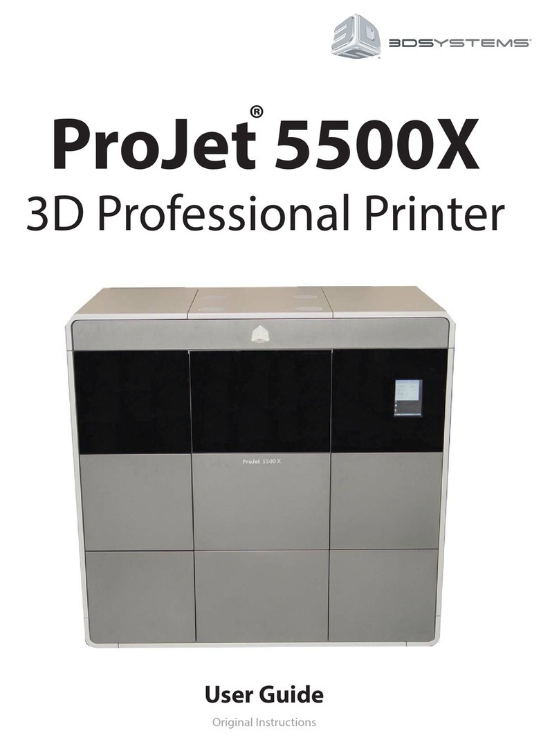 3D Systems ProJet 5500X User manual