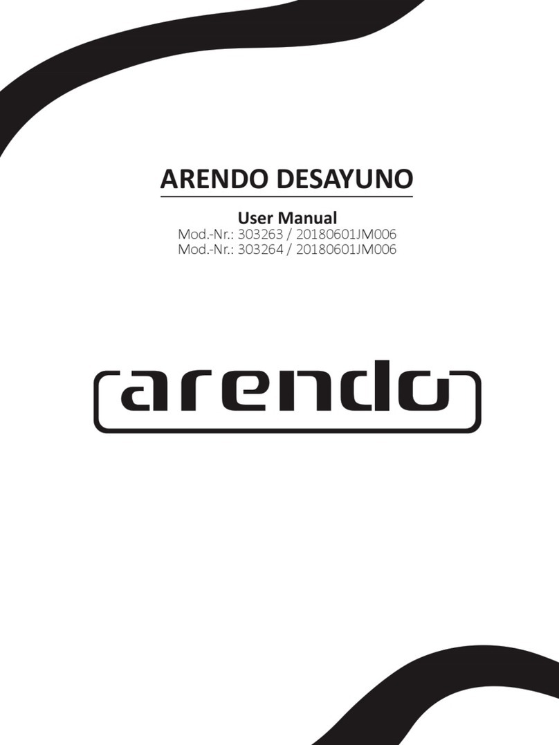 ARENDO DESAYUNO 303264 user manual