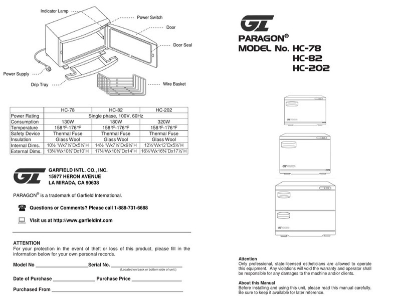 Paragon HC-202 manual