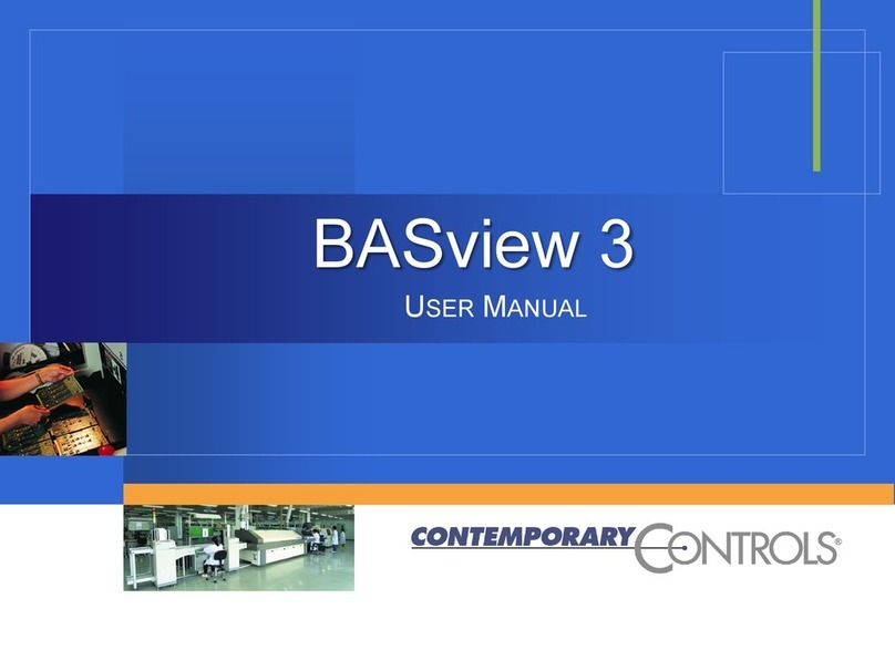 Contemporary Controls BASview 3 User manual