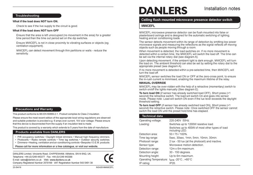 DANLERS MWCEFL Installation notes