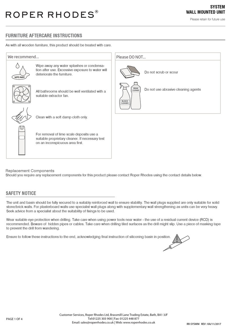 Roper Rhodes SYSTEM Series User manual