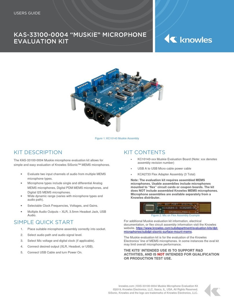 Knowles KAS-33100-0004 MUSKIE user guide