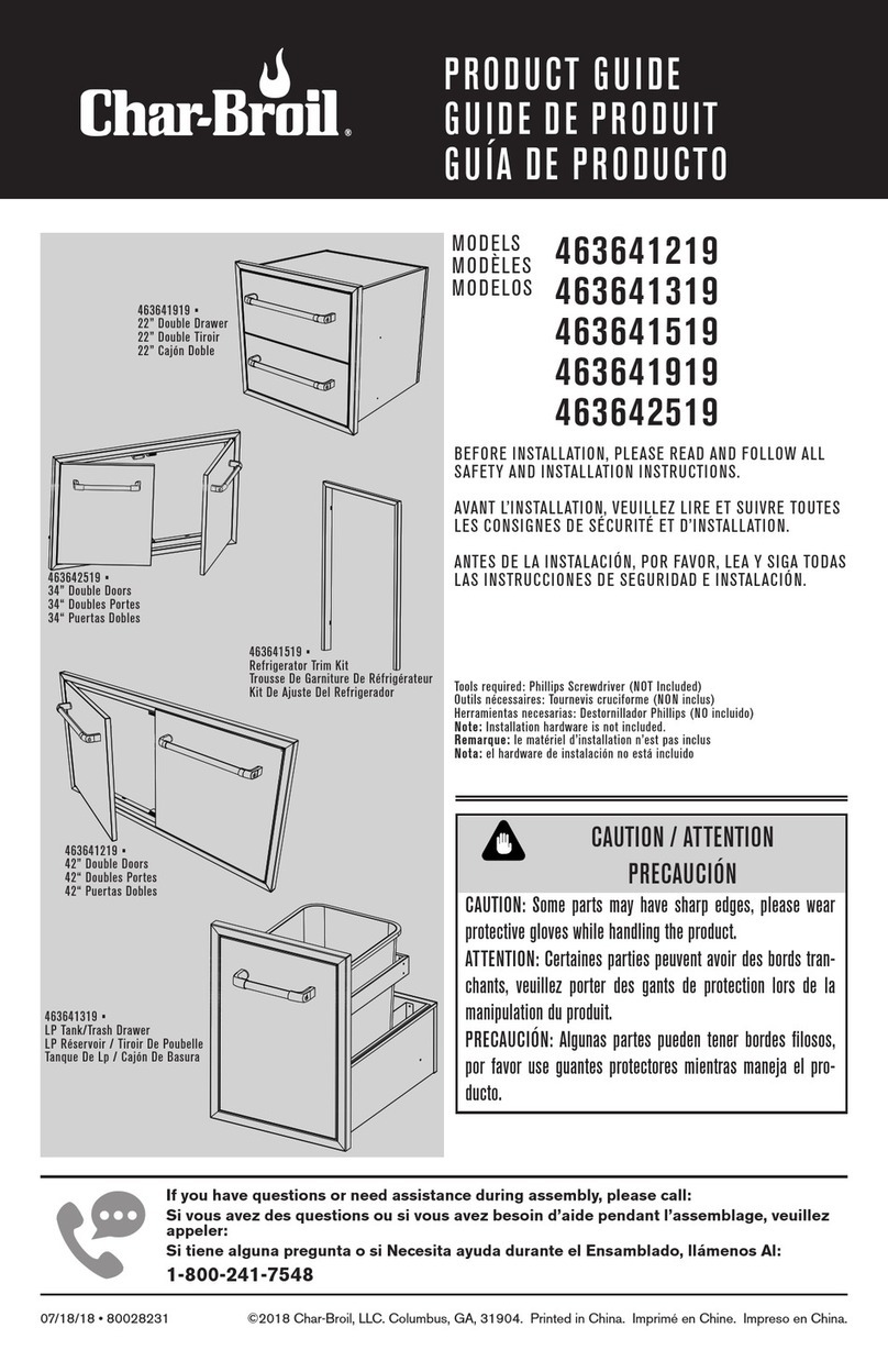 Char-Broil 463641219 Product guide Char-Broil 463641219 Product guide