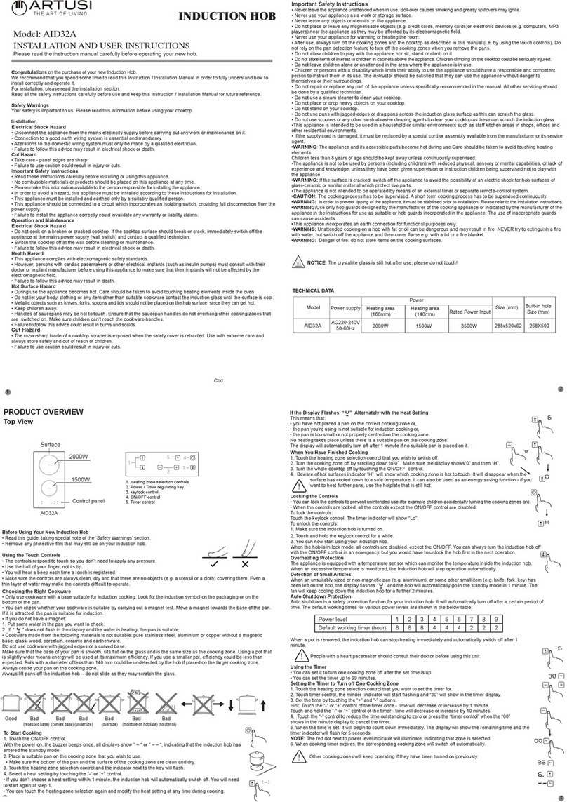 Artusi AID32A Guide