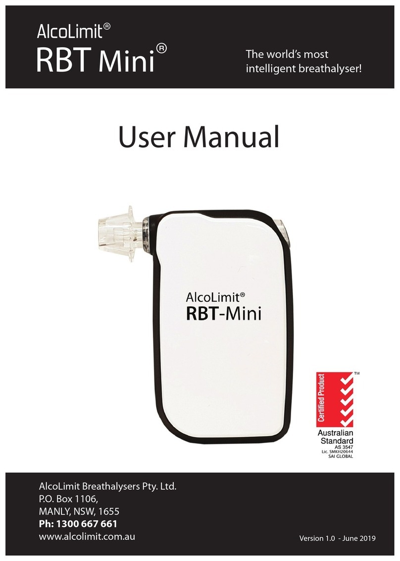 AlcoLimit RBT Mini User manual