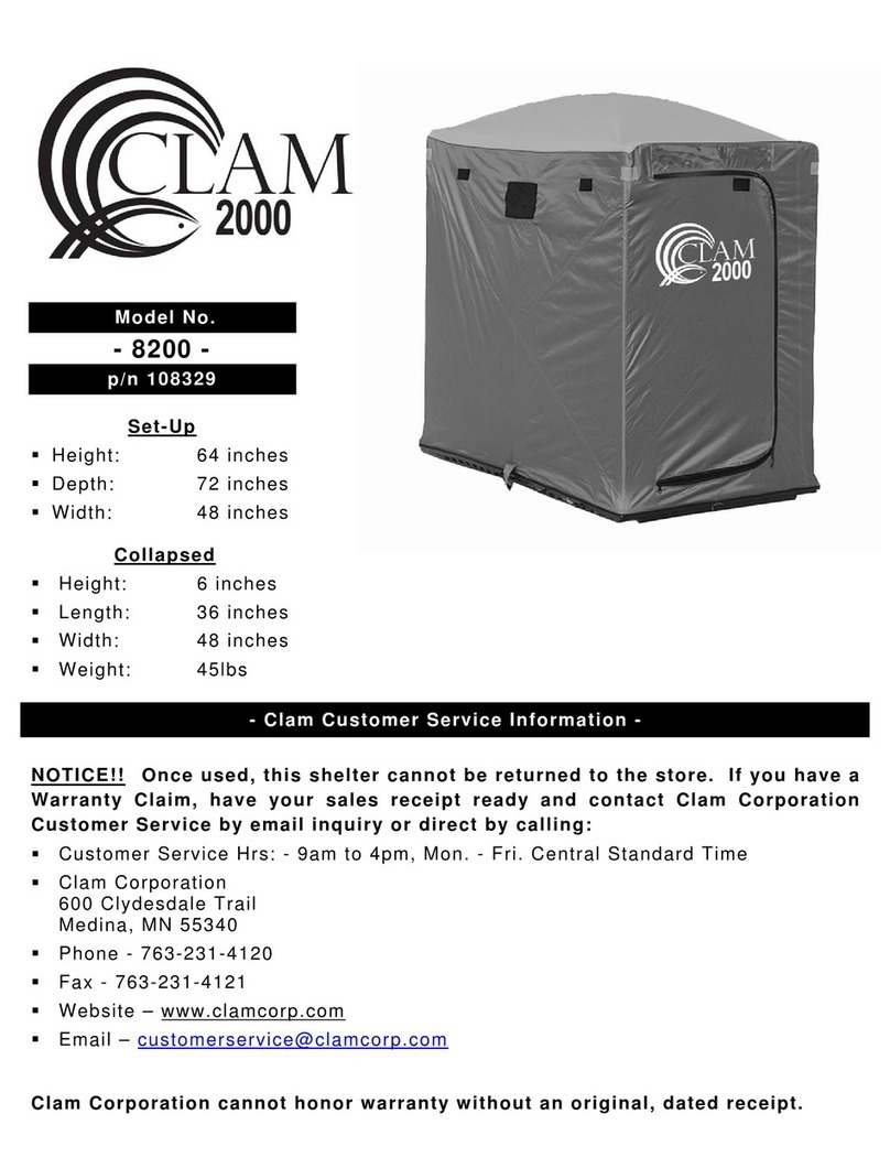 Clam 2000 8200 Service information