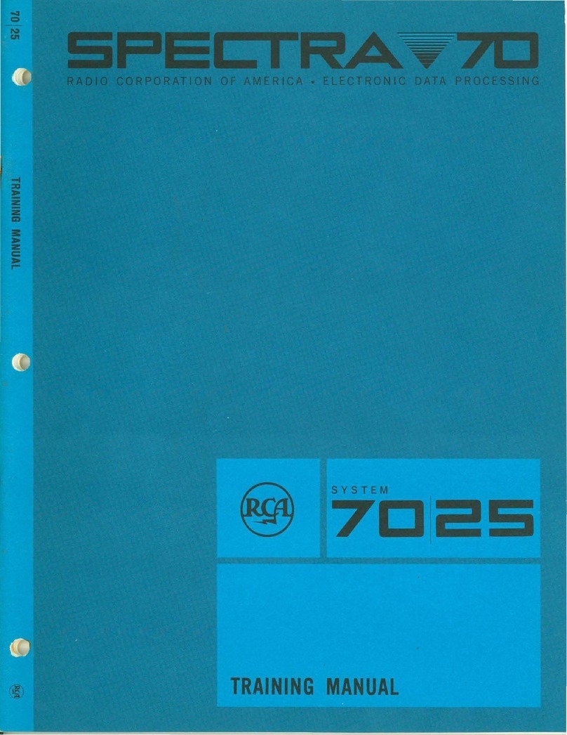 RCA Spectra 70 Training manual