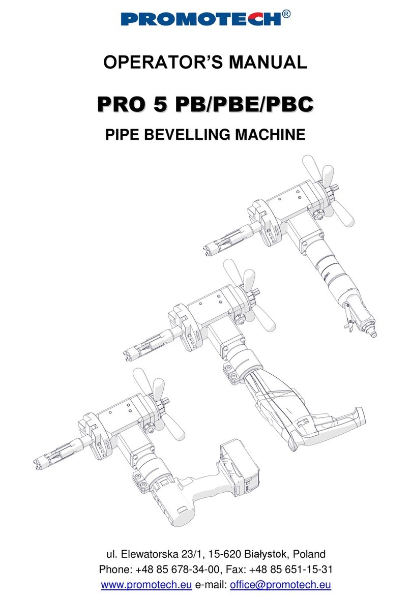 Promotech PRO 5 PB Operator's manual