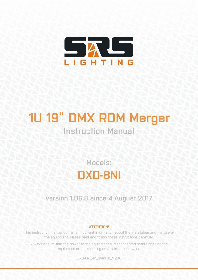 SRS Lighting DXD-8NI instruction manual