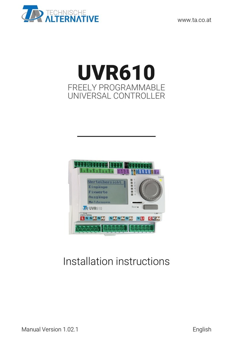 Technische Alternative UVR610 User manual