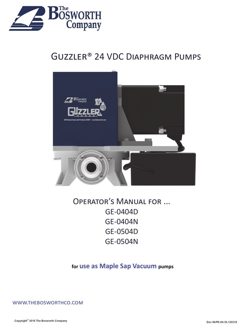 Bosworth Guzzler GE-0404D Operator's manual