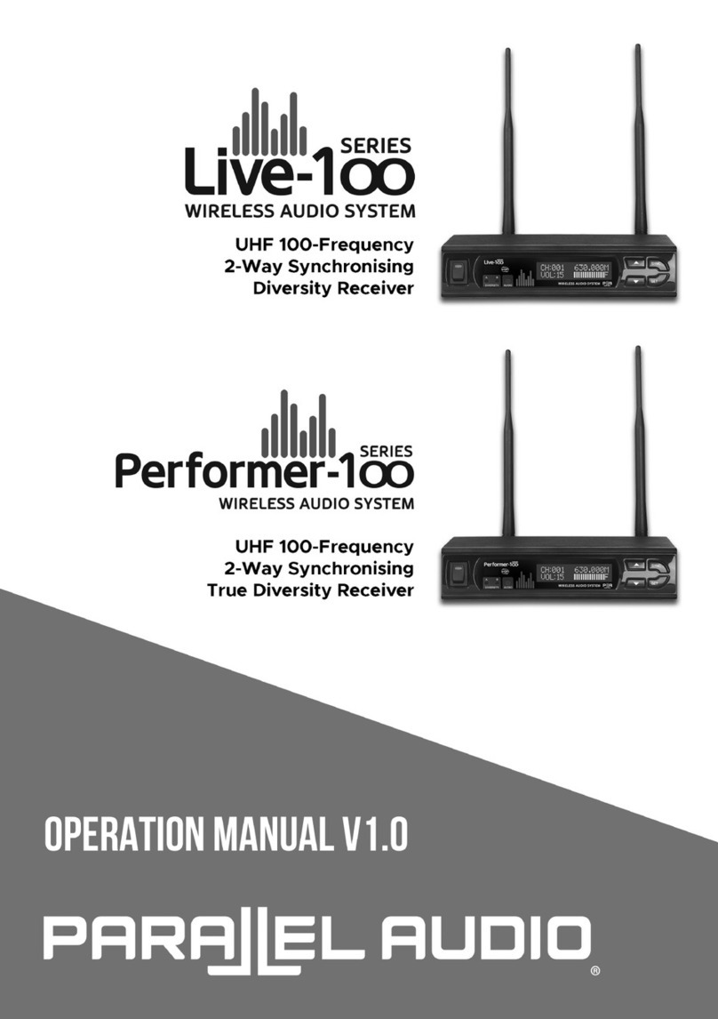 Parallel Audio Perfomer-100 Series User manual