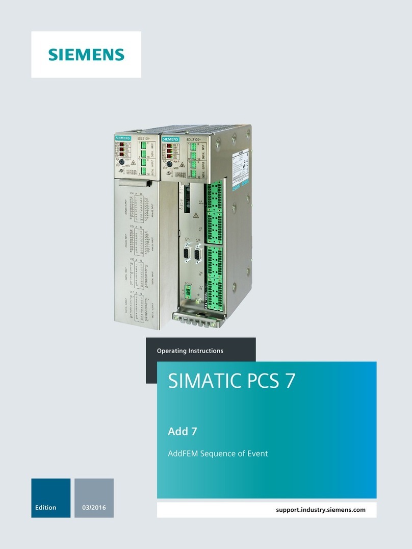 Siemens SIMATIC PCS 7 User manual