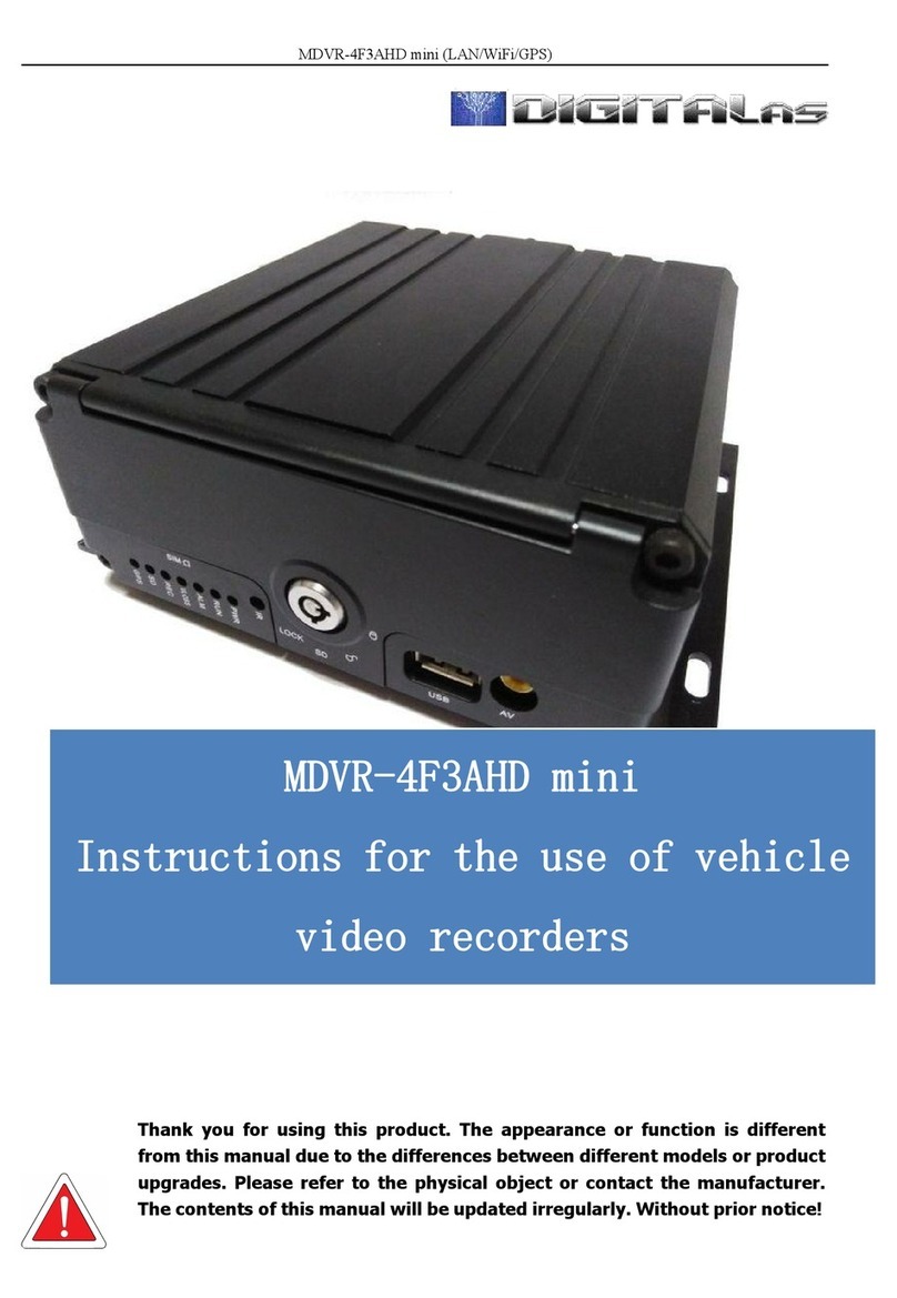 DIGITALas MDVR-4F3AHD mini Instructions for the use