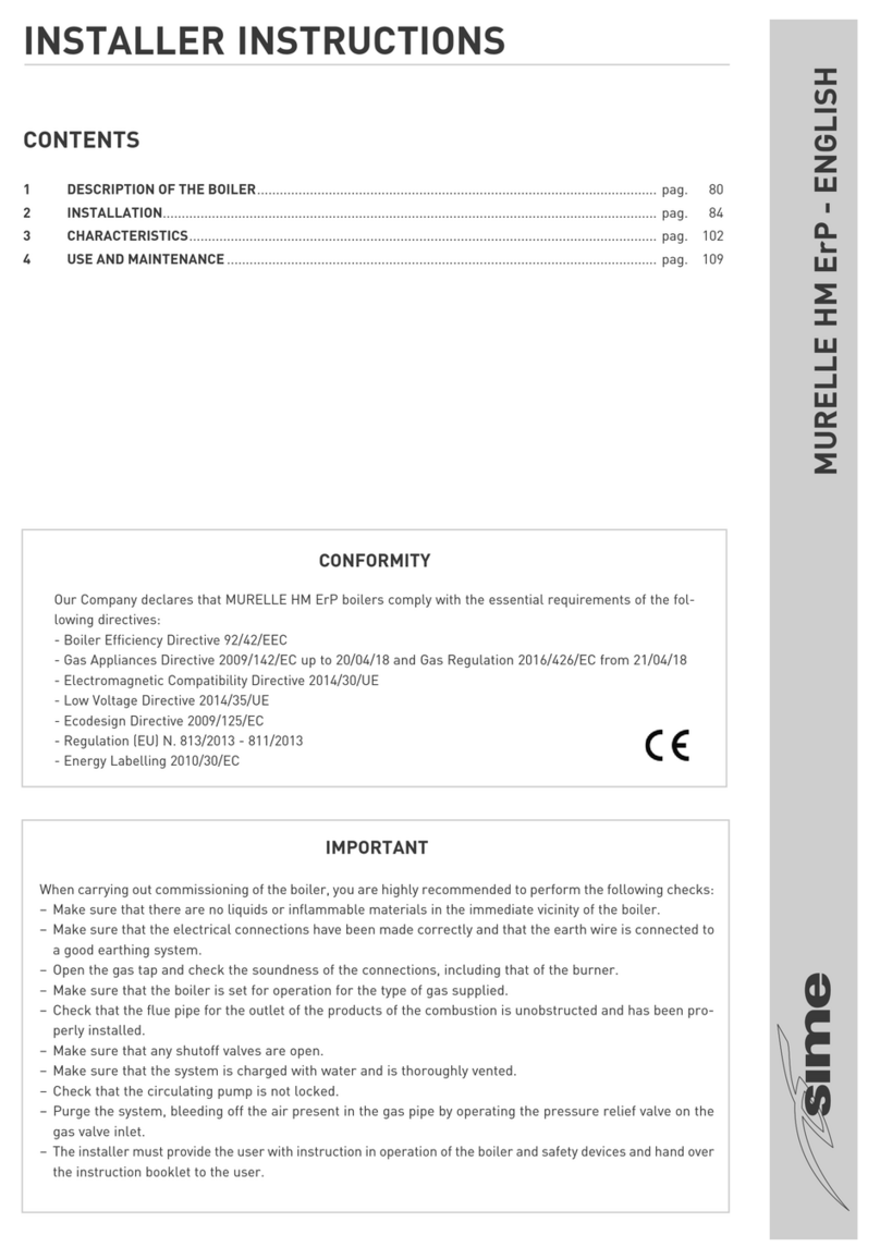 Sime MURELLE HM 25 ErP User manual Sime MURELLE HM 25 ErP User manual