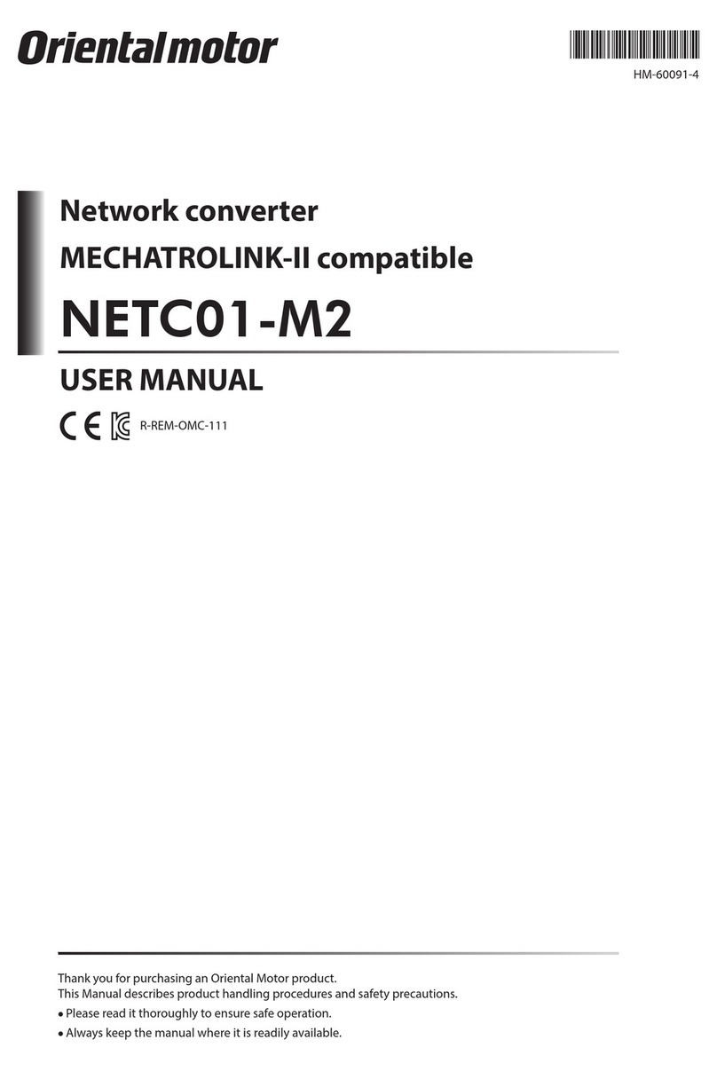 Oriental motor NETC01-M2 user manual