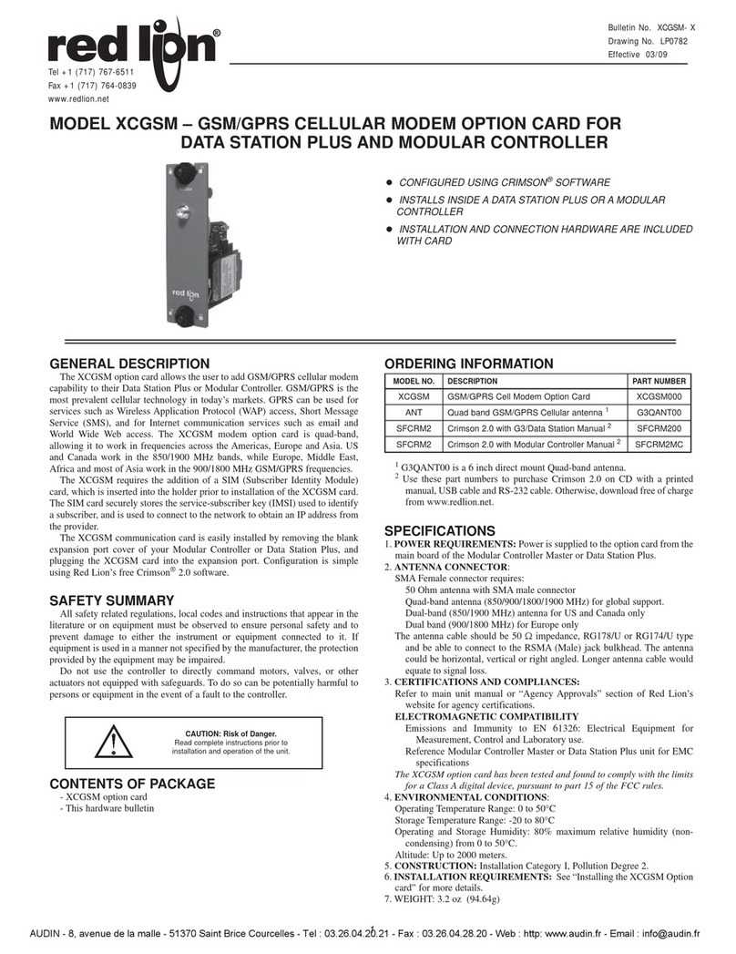 red lion XCGSM manual